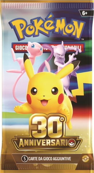 CARTE POKEMON 30° ANNIVERSARIO BUNDLE DA 6 BUSTE (2 OTTOBRE 2026)
