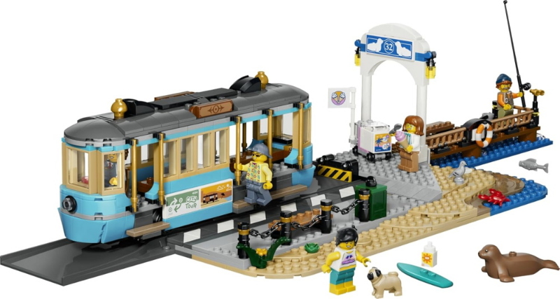 LEGO CITY TRAINS TRAM CLASSICO DELLA SPIAGGIA