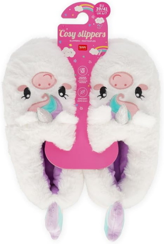 COSY SLIPPERS - PANTOFOLE - UNICORN 35-38