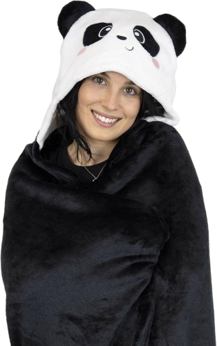 COSY HUGS! - COPERTA CON CAPPUCCIO - PANDA