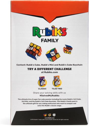 CUBO DI RUBIK SET FAMILY 3X3 2X2 E PORTACHIAVI