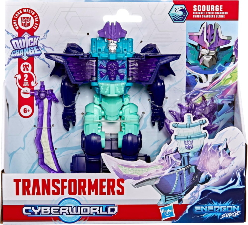 TRANSFORMERS CYBERWORLD ULTIMATE CYBER CHANGER SCOURGE