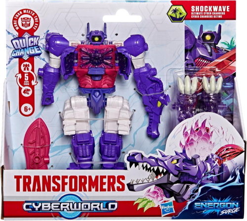 TRANSFORMERS CYBERWORLD ULTIMATE CYBER CHANGER SHOCKWAVE