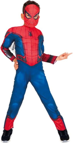 COSTUME MARVEL SPIDERMAN DELUXE BIMBO TAGLIA M 5-6 ANNI
