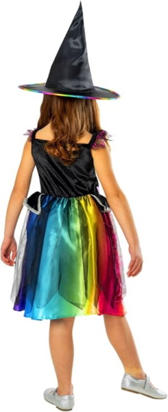COSTUME BARBIE STREGA BIMBA TAGLIA S 3-4 ANNI