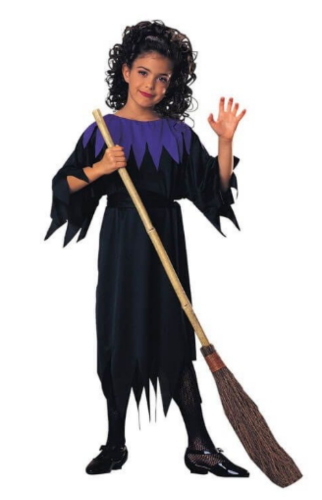 COSTUME STREGA BIMBA TAGLIA M 5-7 ANNI