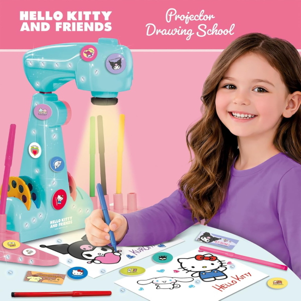 HELLO KITTY AND FRIENDS PROIETTORE PROJECTOR DRAWING SCHOOL
