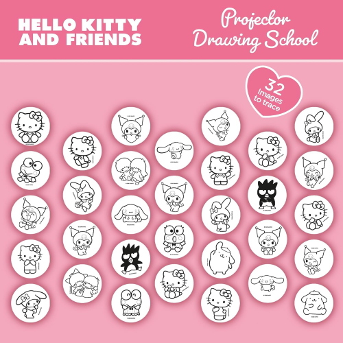 HELLO KITTY AND FRIENDS PROIETTORE PROJECTOR DRAWING SCHOOL