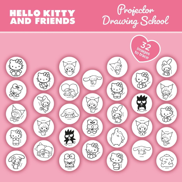 HELLO KITTY AND FRIENDS PROIETTORE PROJECTOR DRAWING SCHOOL