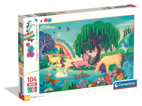 PUZZLE 104 PZ MAXI GIARDINO MAGICO DEGLI UNICORNI