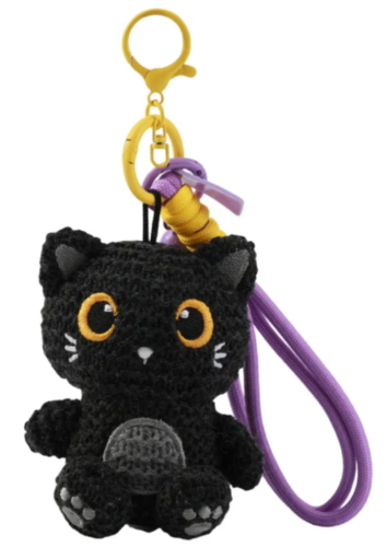 PORTACHIAVI CROCHET GATTINO NERO XL3454