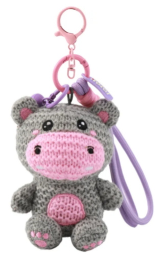 PORTACHIAVI CROCHET HIPPO IPPOPOTAMO XL3454