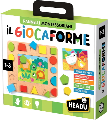 IL GIOCAFORME IN LEGNO PANNELLI MONTESSORIANI