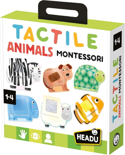 ANIMALI TATTILI MONTESSORI COMPONI TOCCA E IMPARA