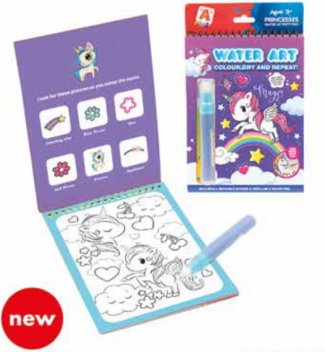 A DI ARTE - MAGIC WATER BOOK UNICORNO