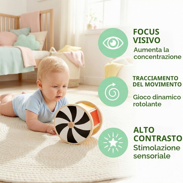 GIOCO ROTANTE CON SPECCHIO MONTESSORI