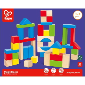 BLOCCHI D'ACERO LEGNO 50PZ