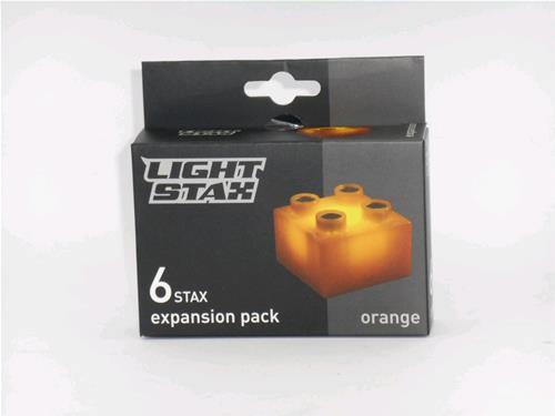 MATTONCINI LED SET ESTENSIONE DA 6 LIGHT STAX ARANCIONE