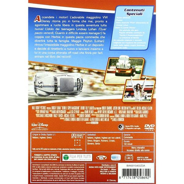 DVD HERBIE IL SUPER MAGGIOLINO