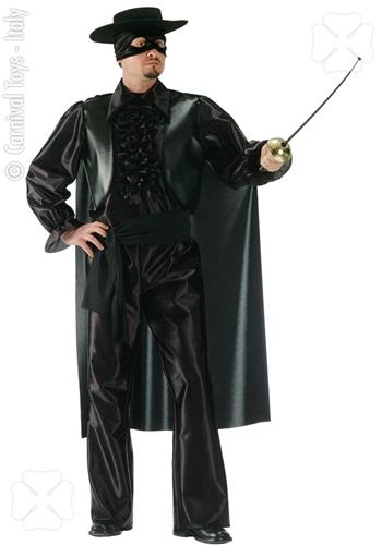 Prodotto: CRN-80780 - COSTUME CAVALIERE NERO MIS. M IN BUSTA ZORRO