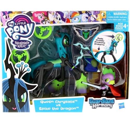 MY LITTLE PONY GUARDIANS OF HARMONY QUEEN CHRYSALIS VS SPIKE THE DRAGON