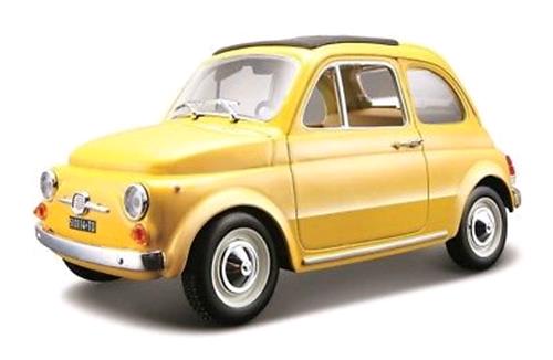 AUTO FIAT 500F 1965 IN SCALA 1:24 GIALLO