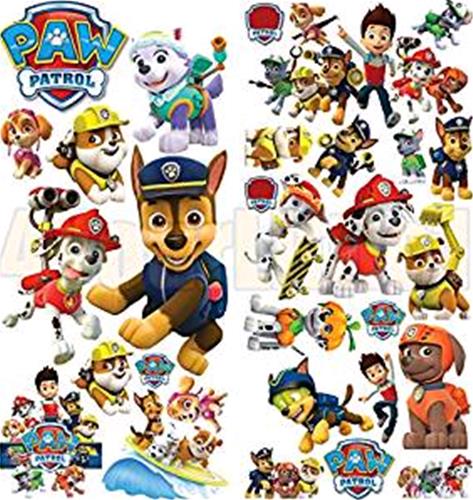 PAW PATROL ADESIVI PARETE SET DA 2 PZ MEMORY ART