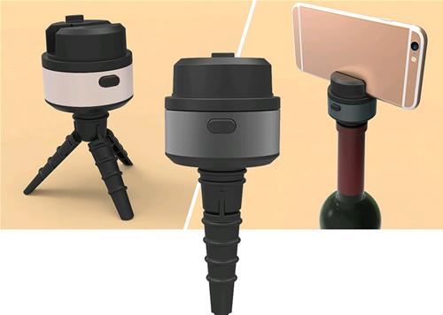 SUPPORTO SMARTPHONE PER SELFIE 360 GRADI IN PLASTICA NERO