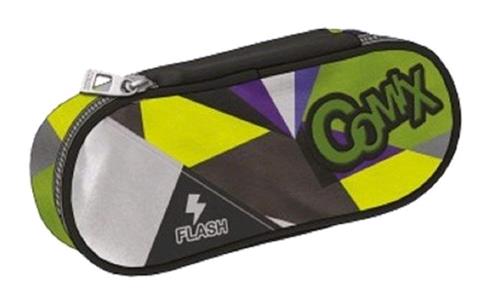 ASTUCCIO SCUOLA OVALE ORGANIZZATO COMIX FLASH VERDE 