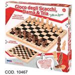 Ronchi Supertoys S.R.L Dama Scacchi Tria Legno 29X29 