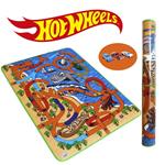 HOT WHEELS TAPPETONE 90X120 CM CON 1 AUTO