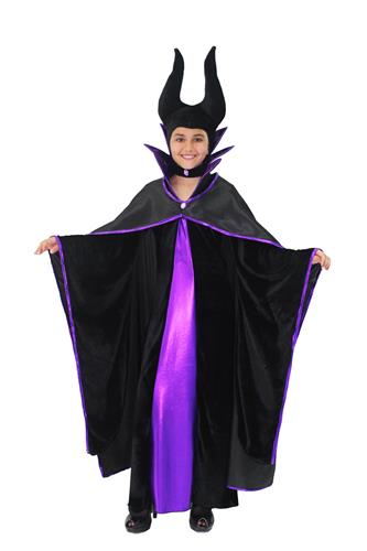 COSTUME STREGA DELLE FIABE MIS. XL 10 11 ANNI MALEFICA