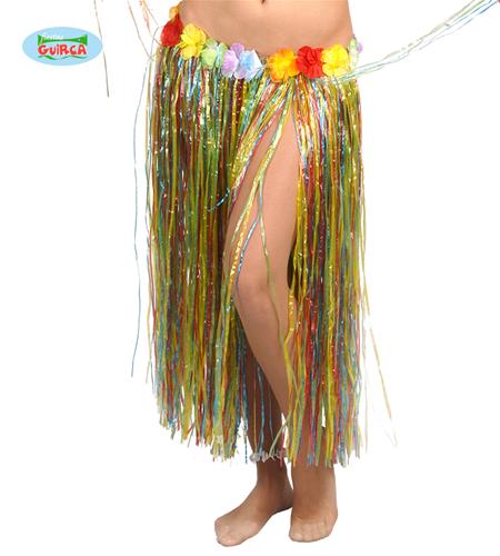 GONNA HAWAIANA FIORI 75 CM MULTICOLORE