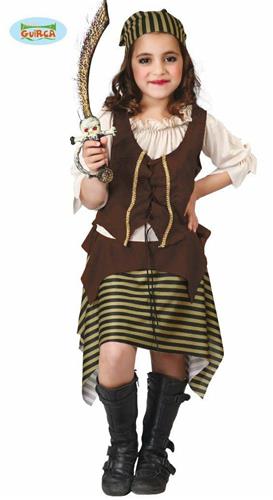 COSTUME BUCANIERA BAMBINA MIS. 5-6 ANNI PIRATA