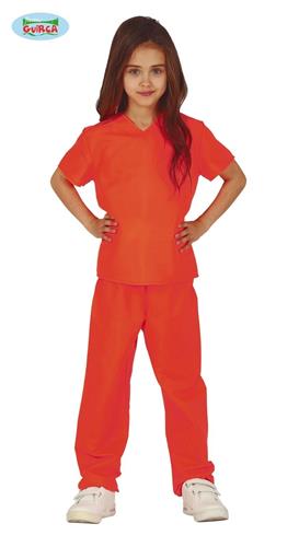 COSTUME CARCERATO 10-12 ANNI ORANGE IS THE NEW BLACK  CASA