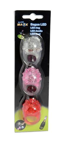 CONF 3 ANELLI GLOW COLORI ASSORTITI