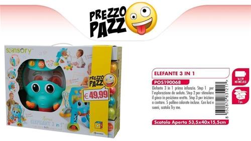 PREZZO PAZZO INFANTINO - ELEFANTE 3 IN 1 C