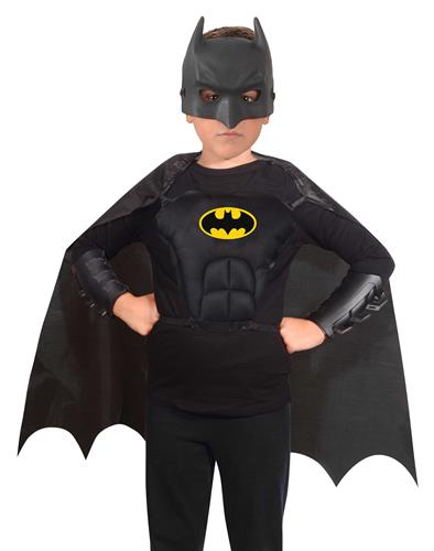 Prodotto: CIA-20092 - SET BATMAN: COSTUME MASCHERA, MANTELLO, CORPETTO E  PROTEZIONI TG UNICA 5-12 ANNI - CIAO