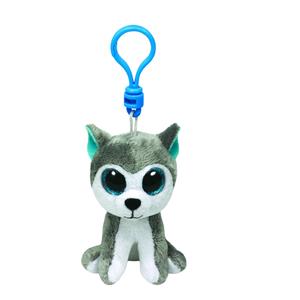 PORTACHIAVI PELUCHE BEANIE BOOS CANE HUSKY SLUSH TY