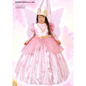 COSTUME FATINA ROSA CON ALI 9-11 ANNI