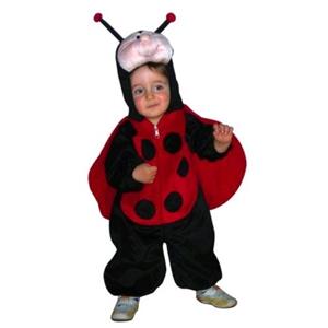 COSTUME COCCINELLA IN PILE MIS. 3-4 ANNI