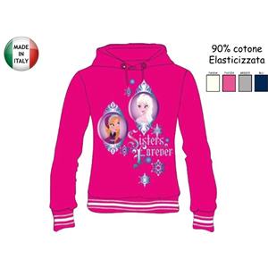 FROZEN FELPA BIMBA CON CAPPUCCIO BIANCO MIS. 3 ANNI