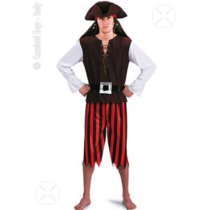 COSTUME PIRATA BUCANIERE MIS. M 46-48 IN BUSTA