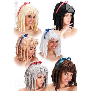 PARRUCCA CON BOCCOLI COLORI ASSORTITI