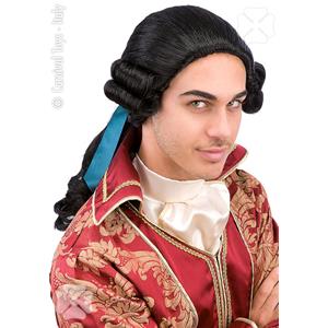 PARRUCCA CAVALIERE NERO IN VALIGETTA