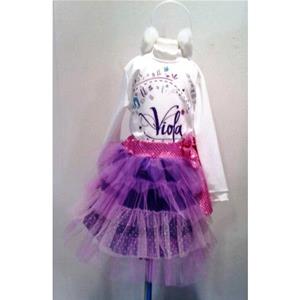 COSTUME ISPIRAZIONE VIOLETTA BALLERINA  MIS. S 4-5 ANNI