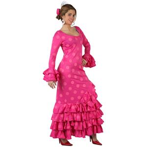COSTUME SIVIGLIANA ROSA ADULTI FLAMENGO SPAGNOLA