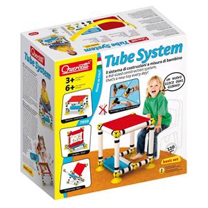 TUBO SYSTEM BASIC SET 120 PEZZI IN PLASTICA TAVOLINO LAVAGNA BANCO