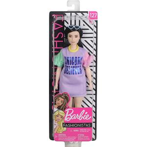 BARBIE FASHIONISTAS  - BAMBOLA MORA CON VESTITO UNICORN BELIEVER