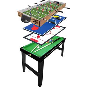 TAVOLO 4 IN 1 MAXI 4VS4 (CALCETTO, PING PONG, CARAMBOLA, HOCKEY)